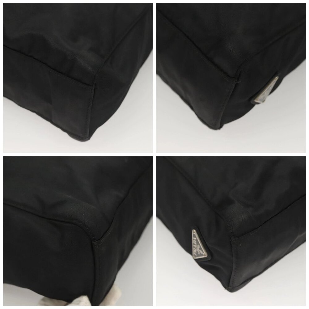 PRADA Hand Bag Nylon Black Clear Auth - Picture 16 of 16